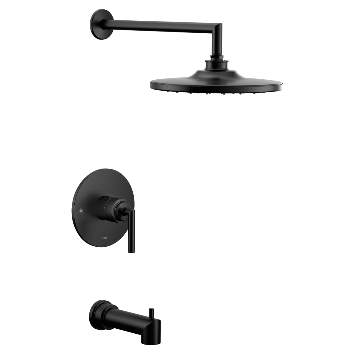 MOEN Moen UTS32003BL Arris M-CORE 3-Series 1-Handle Tub and Shower Trim Kit in Matte Black