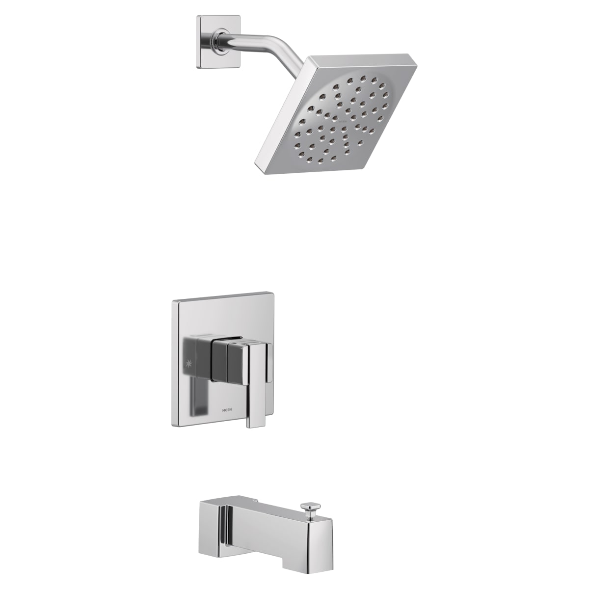 MOEN Moen UTS3713EP 90 Degree M-CORE 3-Series 1-Handle Eco-Performance Tub and Shower Trim Kit in Chrome (Valve Sold Separately)