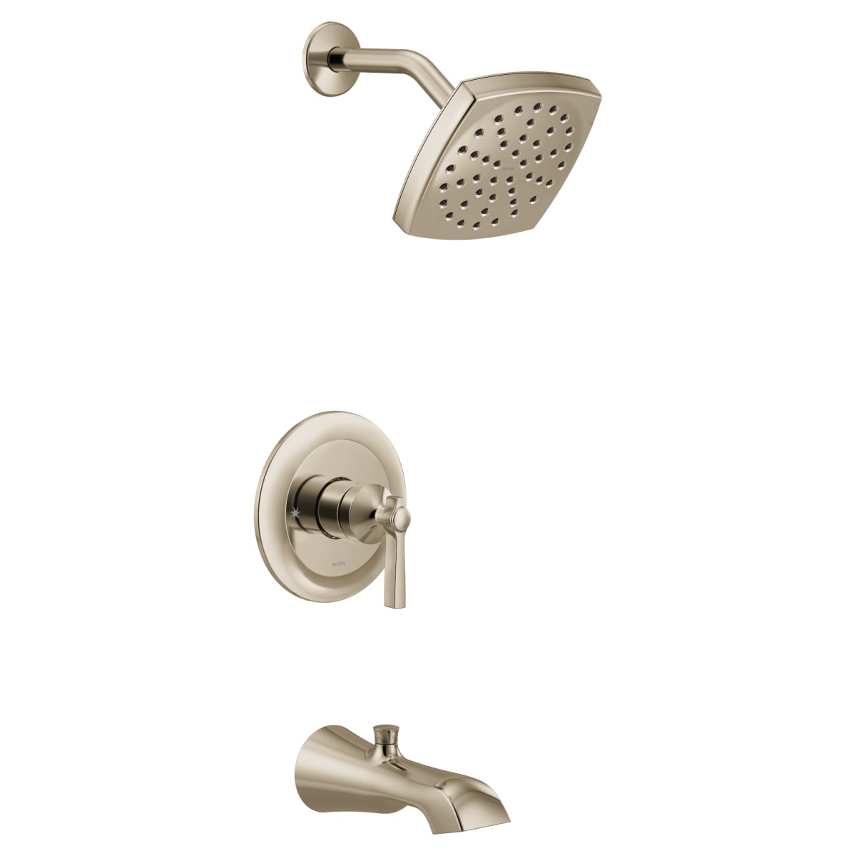 MOEN Moen UTS3913EPNL Flara M-CORE 3-Series 1-Handle Eco-Performance Tub and Shower Trim Kit in Polished Nickel (Valve Sold Separately)