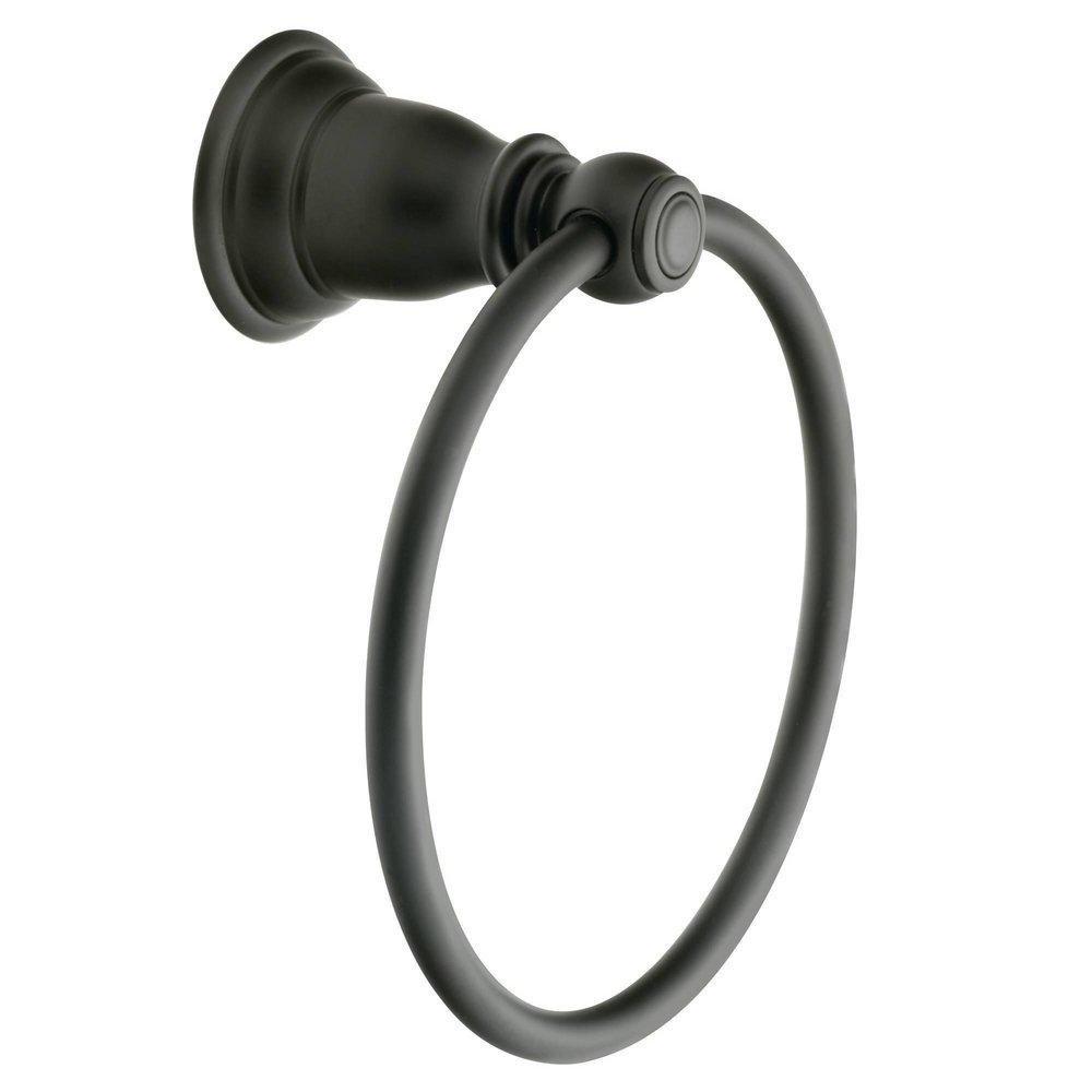 MOEN Moen YB5486WR Kingsley Round Closed Towel Ring in Wrought Iron