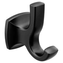 MOEN Moen YB5103BL Voss Matte Black Double Robe Hook