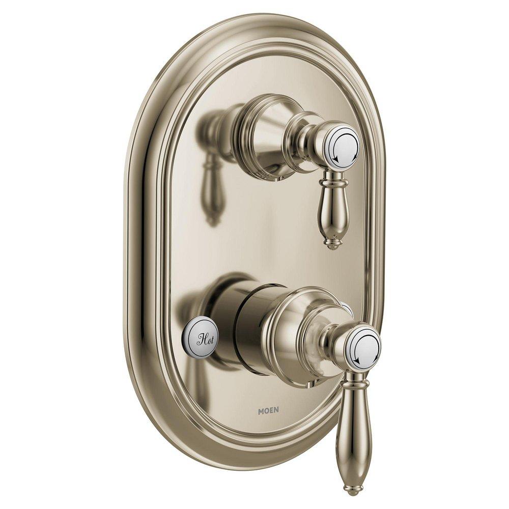 MOEN Moen UTS4311NL Weymouth Two Handle Pressure Balancing Valve Trim in Polished Nickel