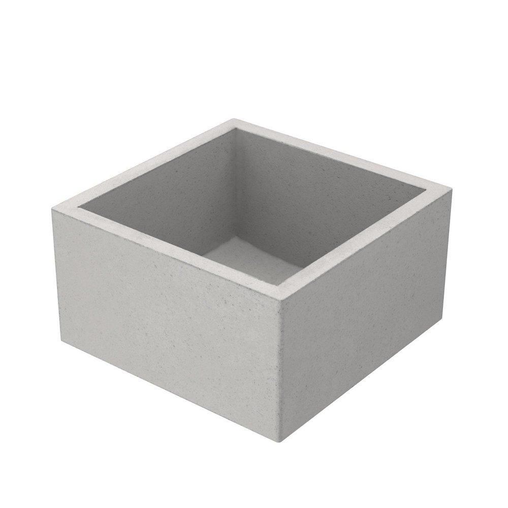 NATIVE TRAILS Native Trails NSB1515-A Ventana 15 x 15 in. Apron Front and Undermount NativeStone Bar Sink in Ash