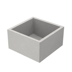 NATIVE TRAILS Native Trails NSB1515-A Ventana 15 x 15 in. Apron Front and Undermount NativeStone Bar Sink in Ash