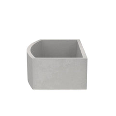 NATIVE TRAILS Native Trails NSKQ3320-A NativeStone 33 x 20-1/2 in. Concrete Single Bowl Farmhouse Kitchen Sink in Ash