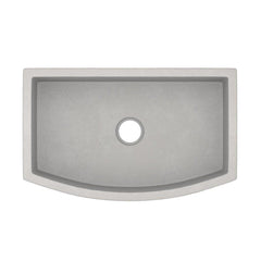 NATIVE TRAILS Native Trails NSKQ3320-A NativeStone 33 x 20-1/2 in. Concrete Single Bowl Farmhouse Kitchen Sink in Ash