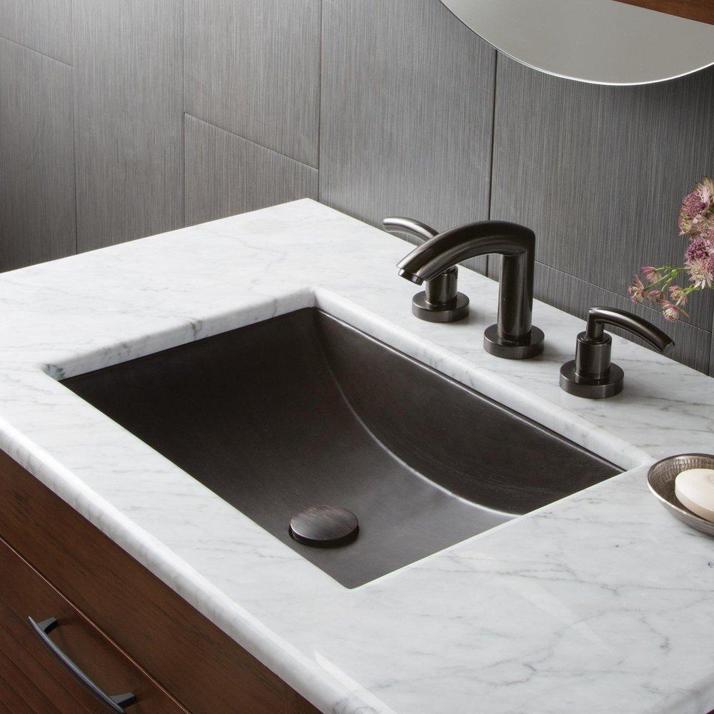 NATIVE TRAILS Native Trails NSL2014-S Cabrillo 20-5/8 x 14-5/8 in. Rectangular Dual Mount Bathroom Sink in Slate