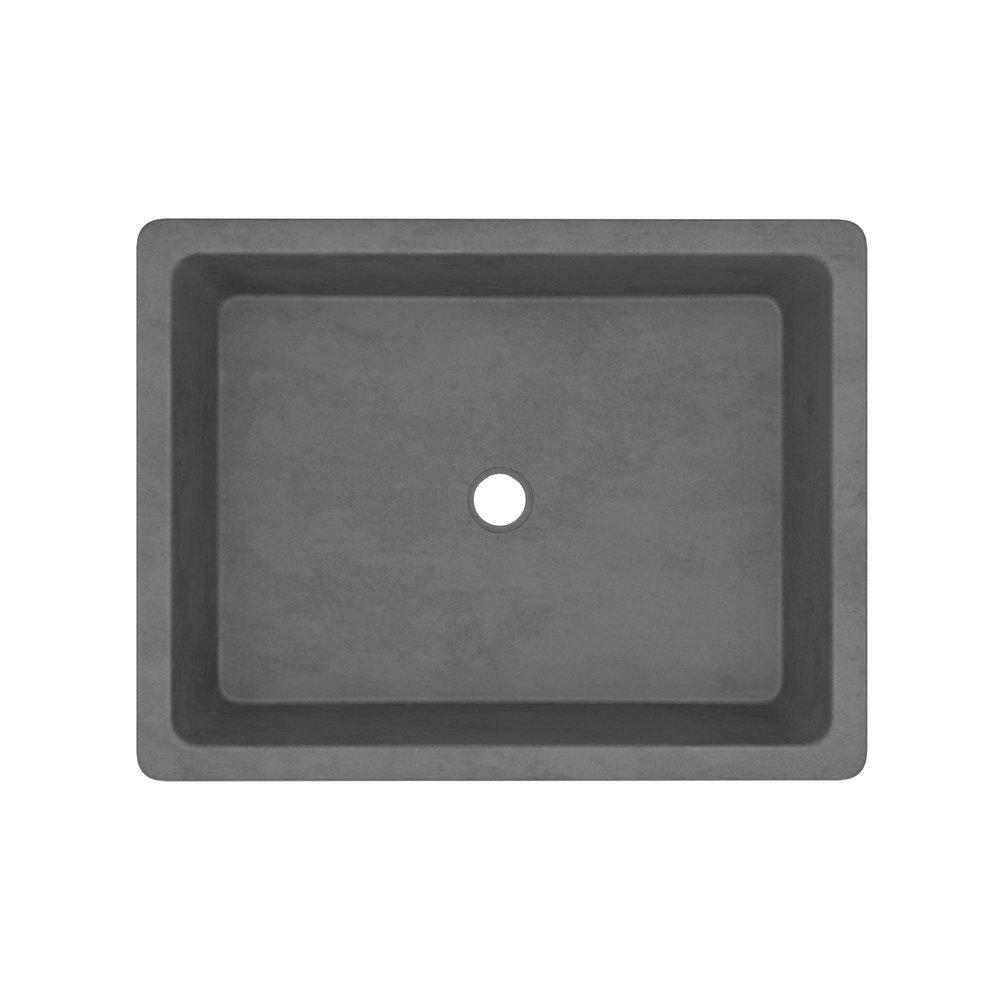 NATIVE TRAILS Native Trails NSL1915-S Nipomo 19-1/2 x 15 in. Rectangular Dual Mount Bathroom Sink in Slate