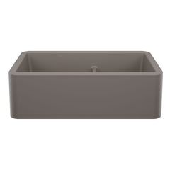 BLANCO Blanco 443115 Ikon 33 Apron Double Bowl Farmhouse Sink with Low Divide - Volcano Gray