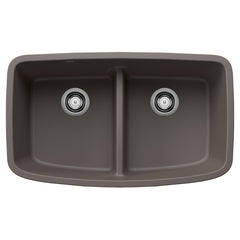 BLANCO Blanco 443126 Valea Equal Double Bowl Kitchen Sink with Low Divide - Volcano Gray