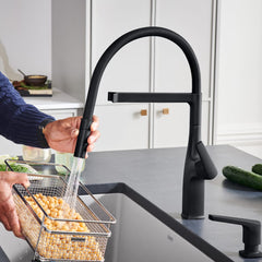 BLANCO Blanco 443019 Rivana Semi-Pro Kitchen Faucet 1.5 GPM - Matte Black