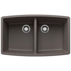 BLANCO Blanco 443123 Performa Equal Double Bowl Kitchen Sink - Volcano Gray