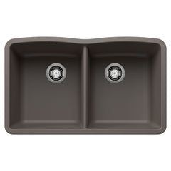 BLANCO Blanco 443105 Diamond Equal Double Bowl Kitchen Sink - Volcano Gray