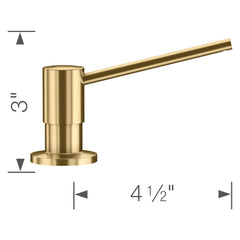 BLANCO Blanco 442989 Torre Soap Dispenser Power Satin Gold