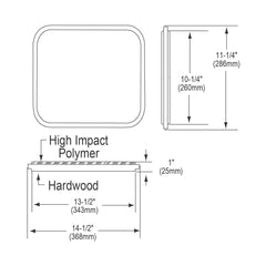 ELKAY Elkay LKCB1417HW Cutting Board 15-9/16 x 18-3/4 x 1