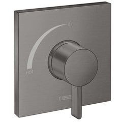 HANSGROHE Hansgrohe 15724341 Ecostat Square Single Handle Pressure Balancing Valve Trim in Brushed Black Chrome