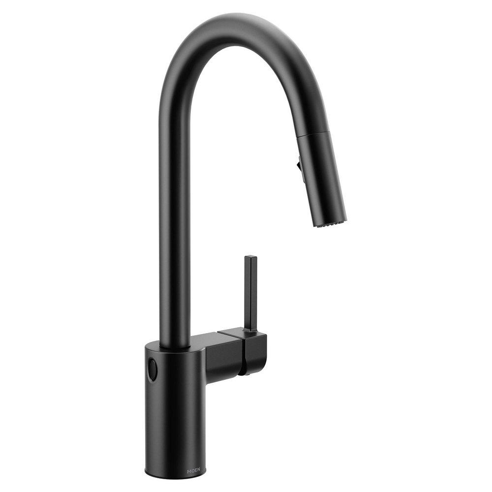 MOEN Moen 7565EWBL Align Single Handle Pull Down Touchless Kitchen Faucet