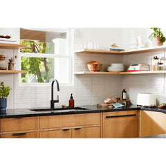 MOEN Moen 7565EWBL Align Single Handle Pull Down Touchless Kitchen Faucet