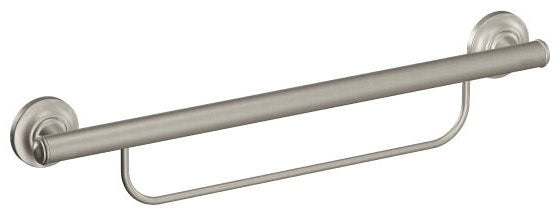 MOEN Moen LR2350DBN Grab Bar 24 Inch with Integrated Towel Bar