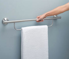 MOEN Moen LR2350DBN Grab Bar 24 Inch with Integrated Towel Bar