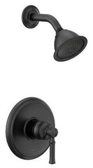 MOEN Moen T2182EPBL Dartmoor One Handle Single Function Shower Faucet in Matte Black (Trim Only)