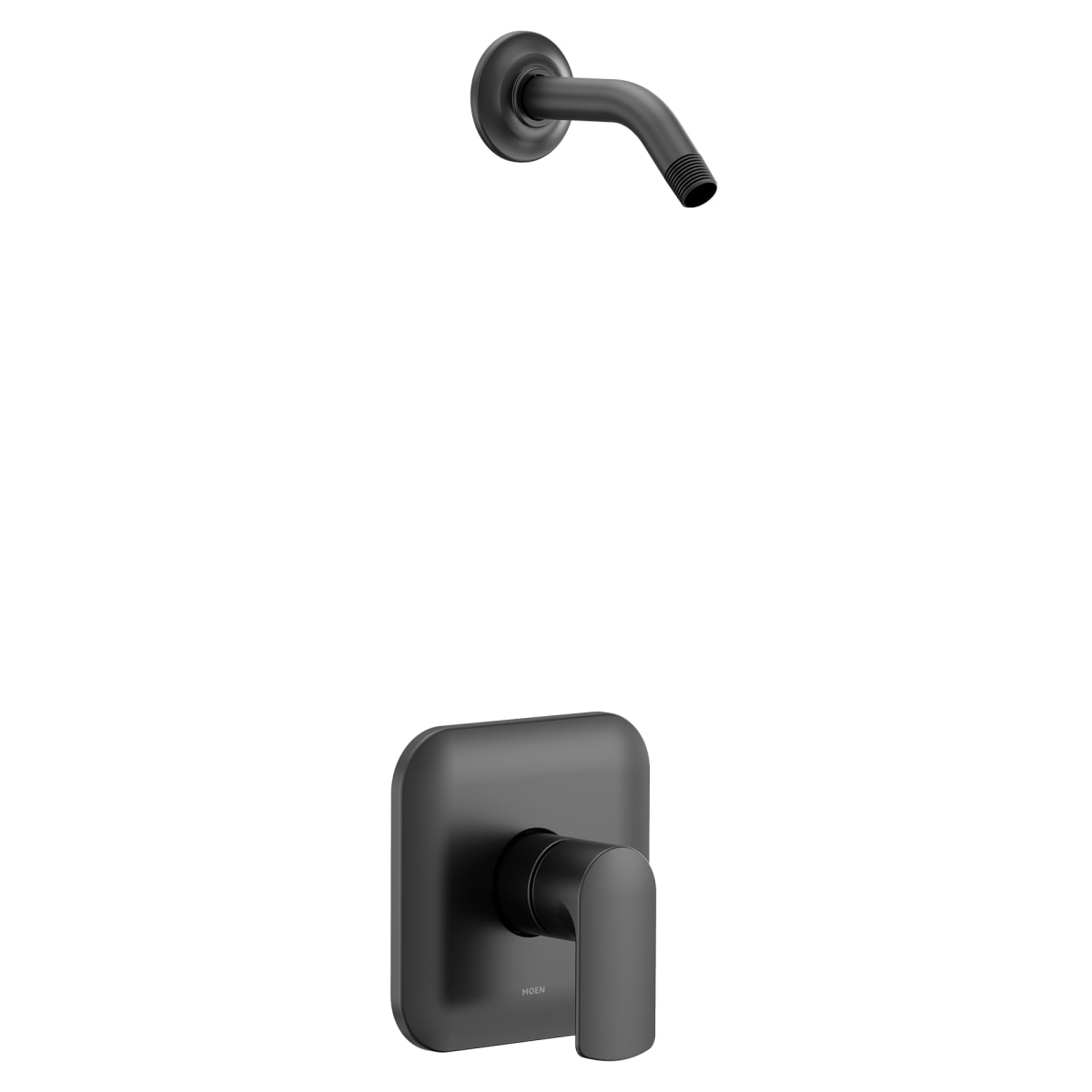 MOEN Moen UT2812NHBL Rizon M-CORE 2-Series 1-Handle Shower Trim Kit in Matte Black Valve Sold Separately