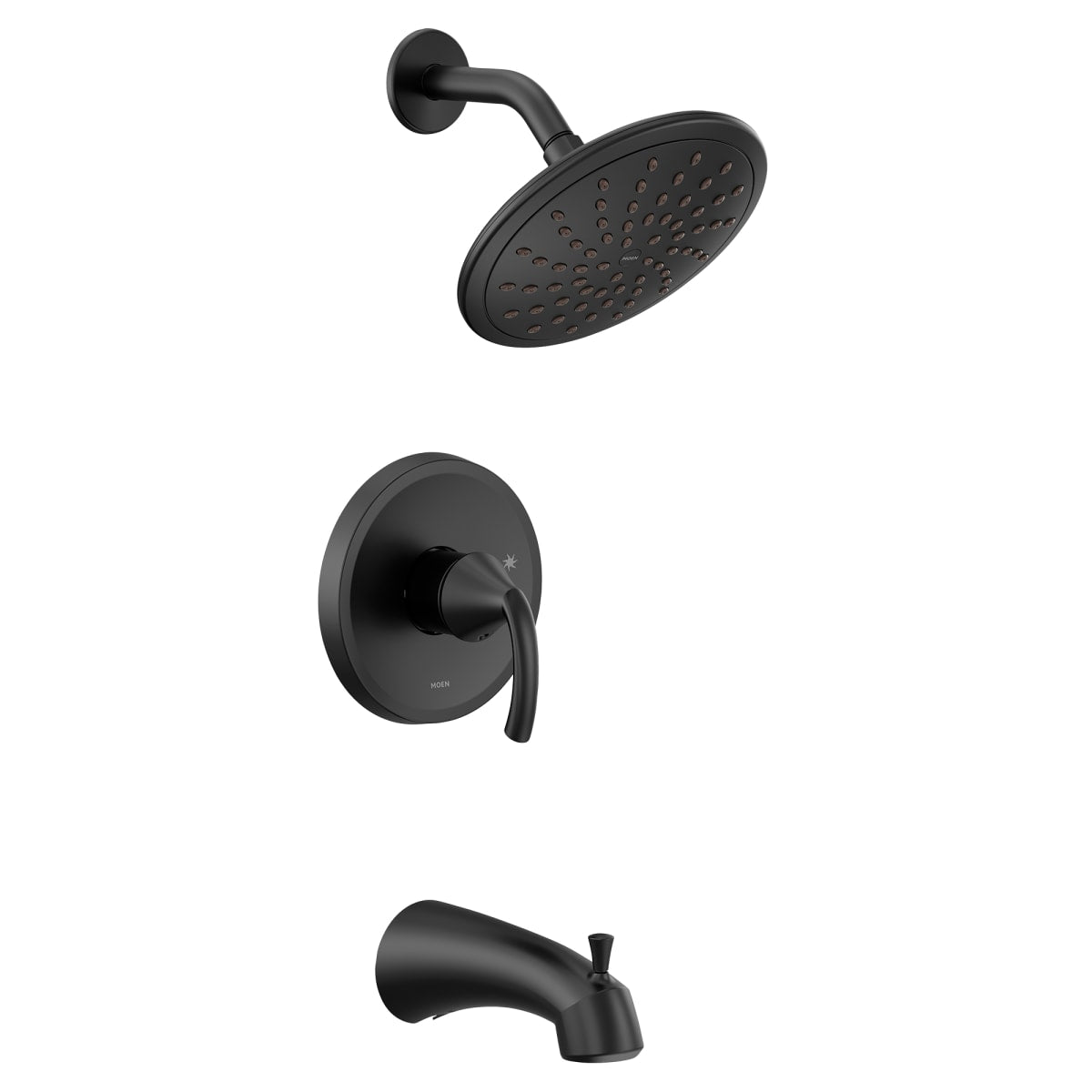 MOEN Moen UT2843EPBL Glyde M-CORE 2-Series Eco Performance 1-Handle Tub and Shower Trim Kit in Matte Black (Valve Sold Separately)