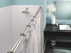 MOEN Moen TR1000CH Adjustable Straight Decorative Tension Shower Rod in Chrome