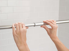 MOEN Moen TR1000CH Adjustable Straight Decorative Tension Shower Rod in Chrome