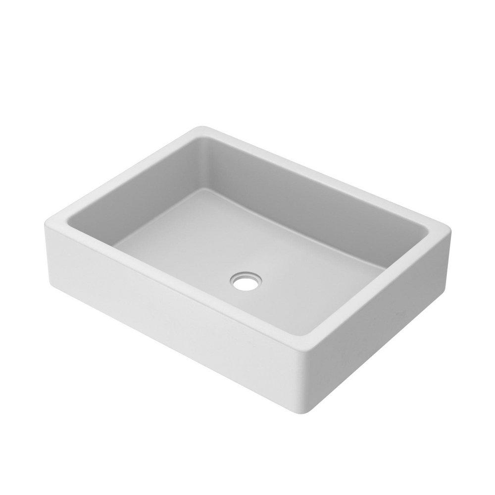 NATIVE TRAILS Native Trails NSL1915-P Nipomo 19-1/2 x 15 in. Rectangular Dual Mount Bathroom Sink in Pearl