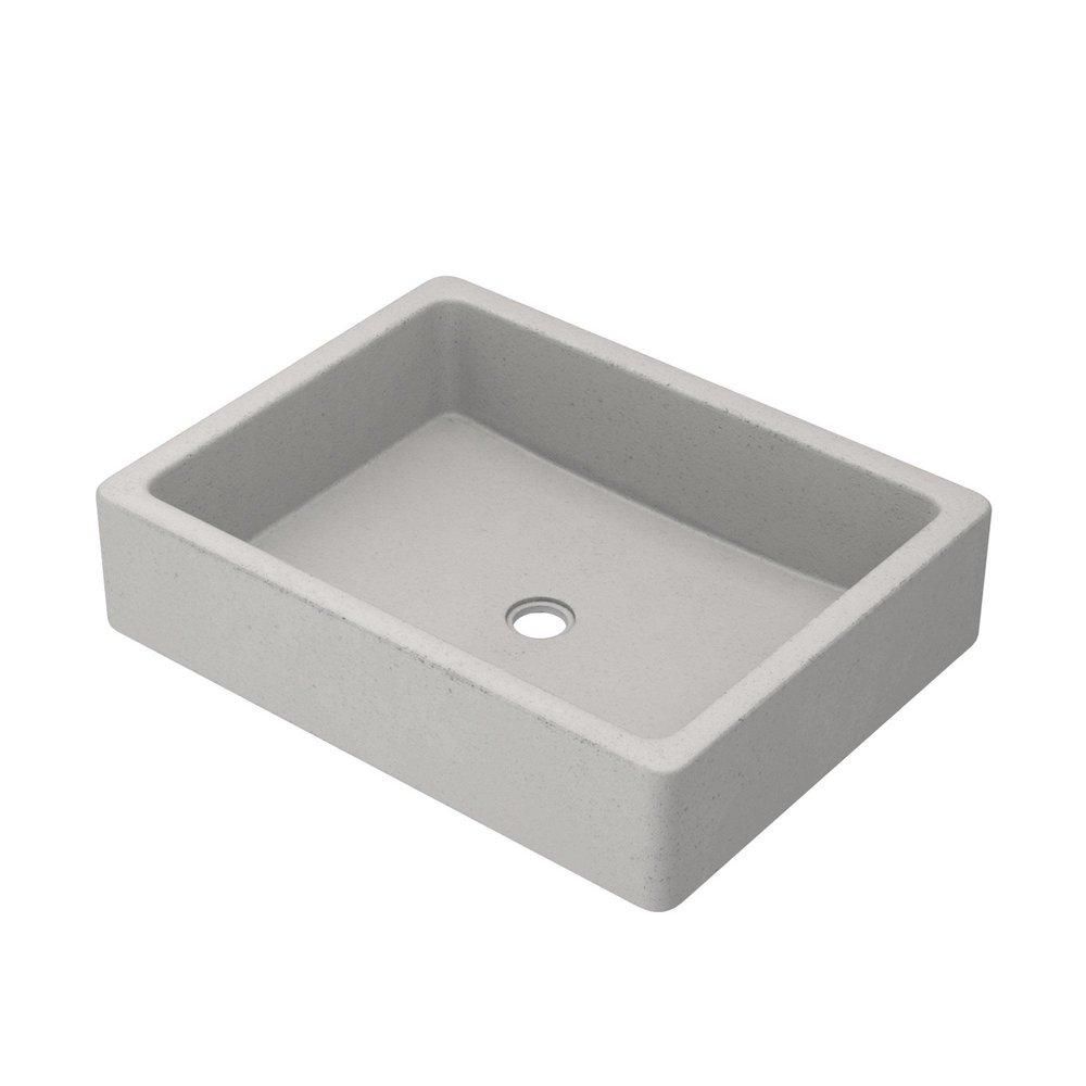 NATIVE TRAILS Native Trails NSL1915-A Nipomo 19-1/2 x 15 in. Rectangular Dual Mount Bathroom Sink in Ash