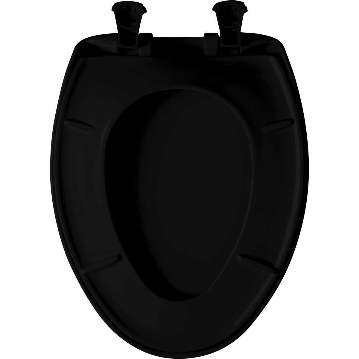 BEMIS Bemis 1200SLOWT 047 Elongated Plastic Toilet Seat in Black