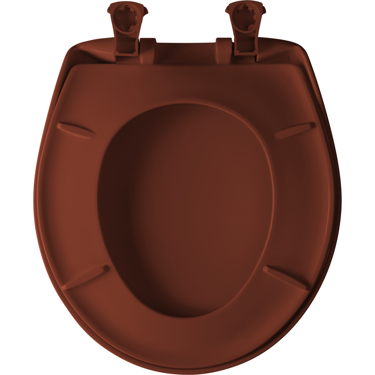BEMIS Bemis 200SLOWT 153 Round Plastic Toilet Seat in Red with STA-TITE Seat Fastening System, Easy Clean and Whisper Close
