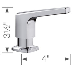 BLANCO Blanco 442679 Rivana Soap Dispenser - Chrome