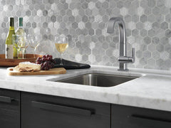 DELTA FAUCET Delta Faucet 1993LF-AR Pivotal Single Handle Bar Faucet in Arctic Stainless