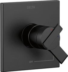DELTA FAUCET Delta Faucet T17067-BL Ara Single Handle Pressure Balancing Valve Trim in Matte Black