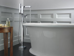 DELTA FAUCET Delta Faucet T4767-BLFL Ara Single Handle Lever Floor Mount Filler