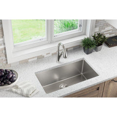 ELKAY Elkay EFRU281610T Crosstown 16 Gauge Stainless Steel 30-1/2 x 18-1/2 x 10 Single Bowl Undermount Sink
