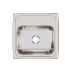 ELKAY Elkay BLR15600 Lustertone Classic Stainless Steel 15 x 15 x 6-1/8, Single Bowl Drop-in Bar Sink