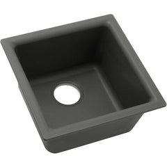 ELKAY Elkay ELG1616GY0 Classic 15-3/4 x 15-3/4 in. Drop-in and Undermount Quartz Bar Sink Dusk Gray