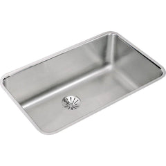 ELKAY Elkay ELUH281610PD Lustertone Classic Stainless Steel 30-1/2 x 18-1/2 x 10, Single Bowl Undermount Sink with Perfect Drain