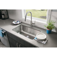 ELKAY Elkay ELUH281610PD Lustertone Classic Stainless Steel 30-1/2 x 18-1/2 x 10, Single Bowl Undermount Sink with Perfect Drain