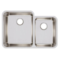 ELKAY Elkay ELUH3121R Lustertone Classic Stainless Steel 30-3/4 x 21 x 9-7/8 Offset 60/40 Double Bowl Undermount Sink