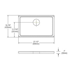ELKAY Elkay LKCBF2816HW 27-1/2 in. Hardwood Cutting Board