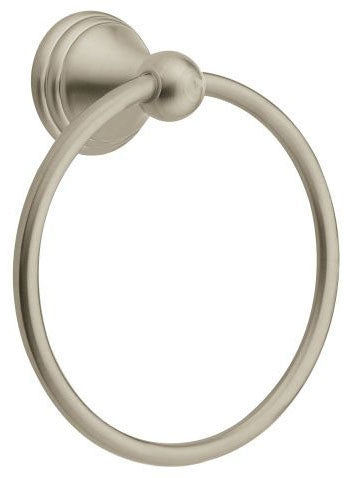 MOEN Moen DN8486BN Towel Ring Power 6.25 Inch Diameter x 2.375 Inch Depth x 7 Inch Height