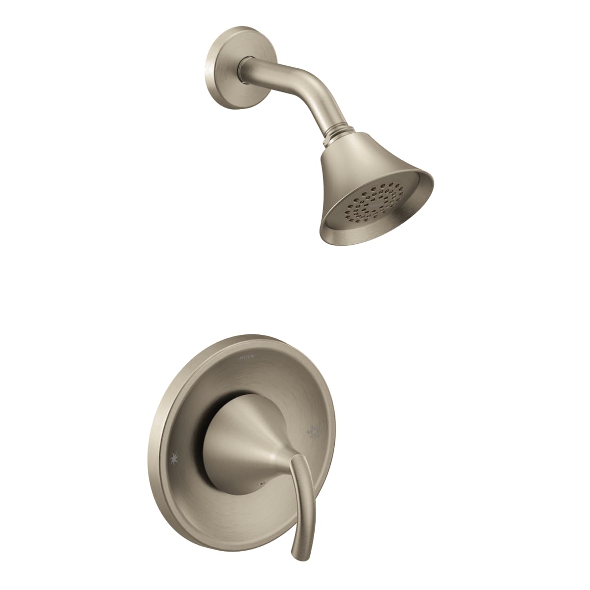 MOEN Moen T2742BN Glyde One Handle Single Function Shower Faucet in Brushed Nickel (Trim Only)