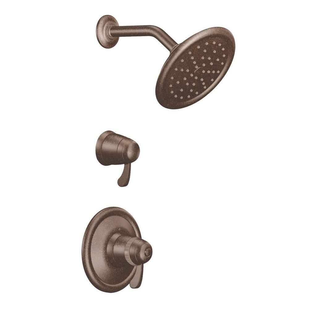 MOEN Moen TS3400ORB ExactTemp Two Handle Single Function Shower Faucet in Oil Rubbed Bronze (Trim Only)