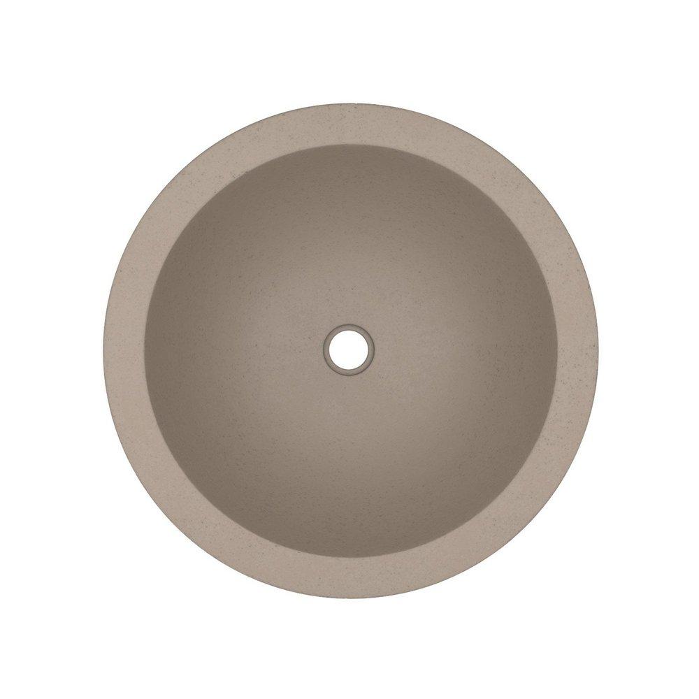NATIVE TRAILS Native Trails NSL1705-E Morro 17 x 17 in. Round Vessel Mount Bathroom Sink in Earth
