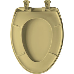 BEMIS Bemis 1200SLOWT 031 Elongated Plastic Toilet Seat Power (Harvest Gold) Replacement MPN