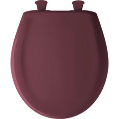 BEMIS Bemis 200SLOWT 373 Classic Colors Round Plastic Toilet Seat in Loganberry